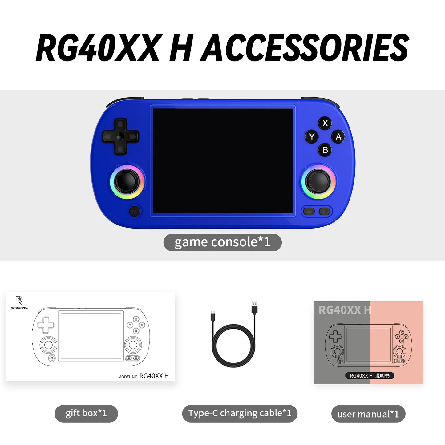 Anbernic RG CubeXX RG40XX H RG35XX H Retro Handheld Console