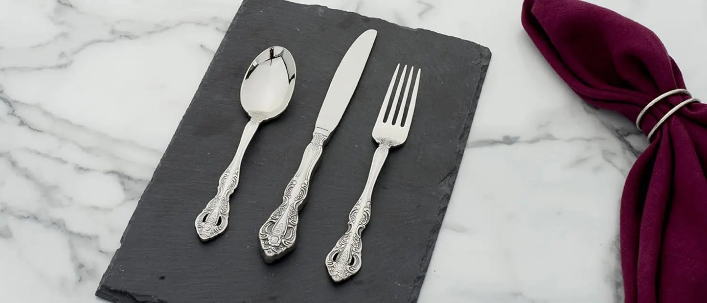 Michelangelo 20 Piece Flatware Set Service for 4 Elegant Baroque