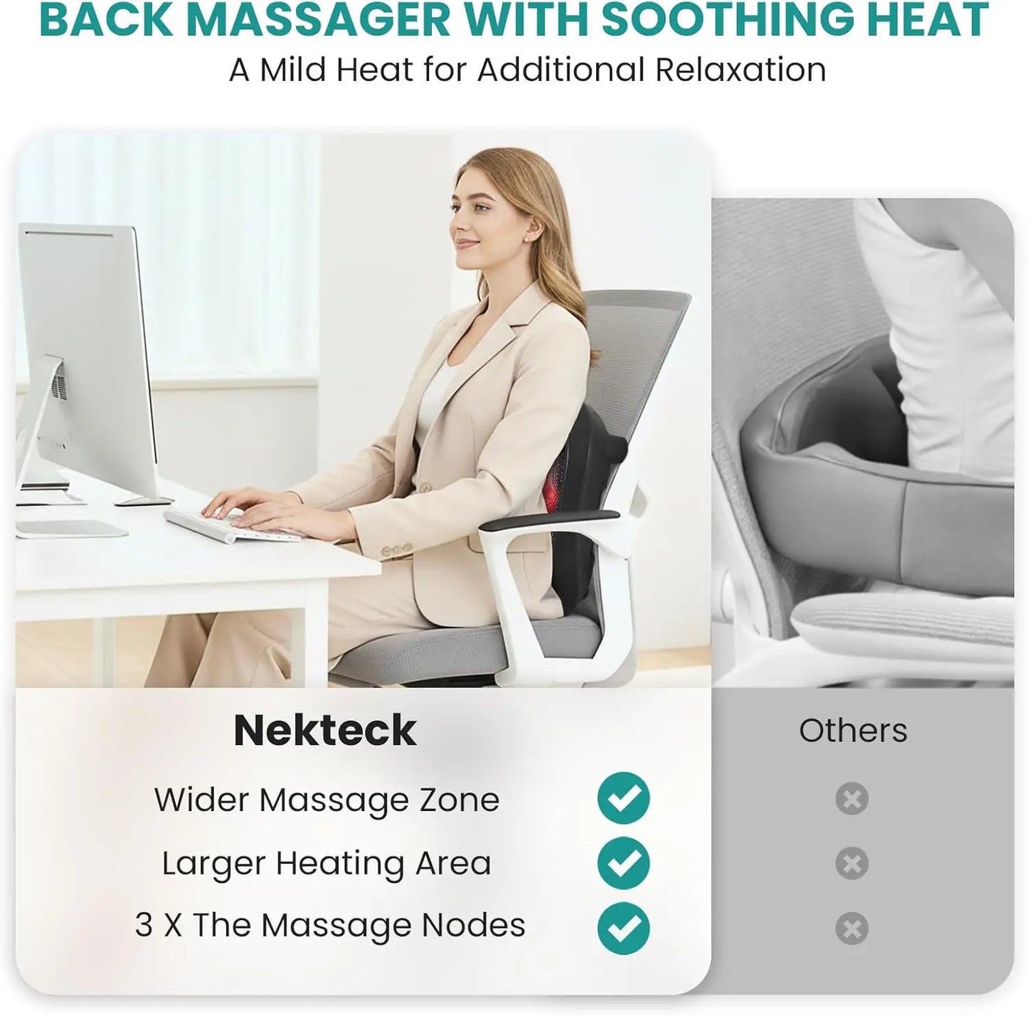 Heated Shiatsu Foot Massager For Pain Relief Circulation Relaxation