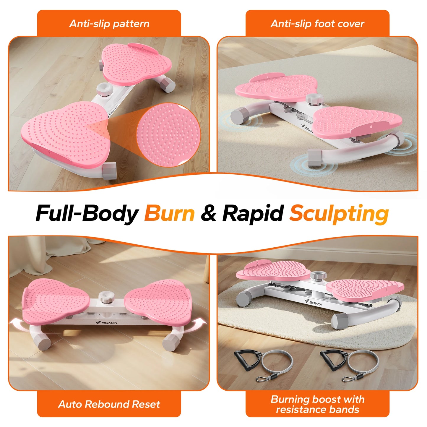 MERACH Waist Twisting Fitness Tool Twist Board Balance And Weight