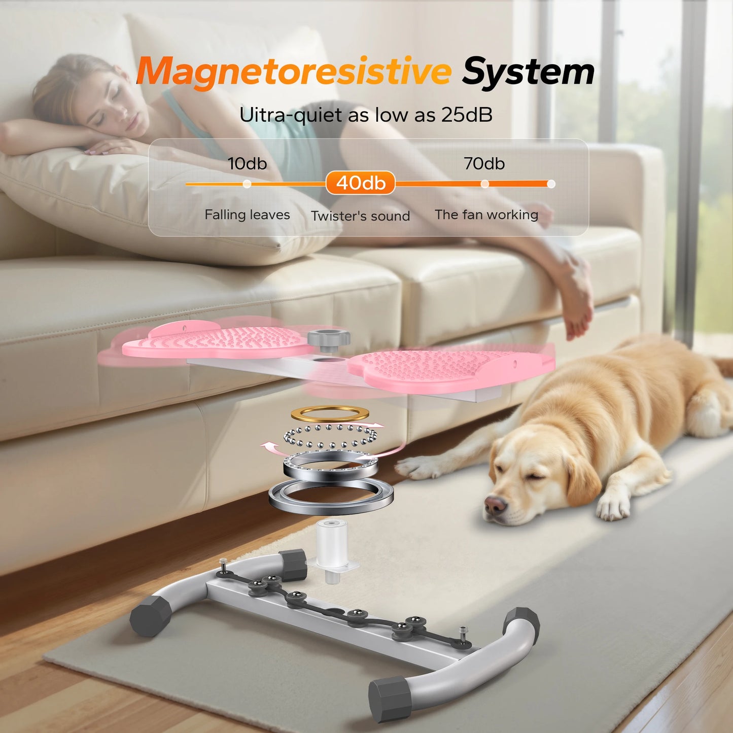 MERACH Waist Twisting Fitness Tool Twist Board Balance And Weight