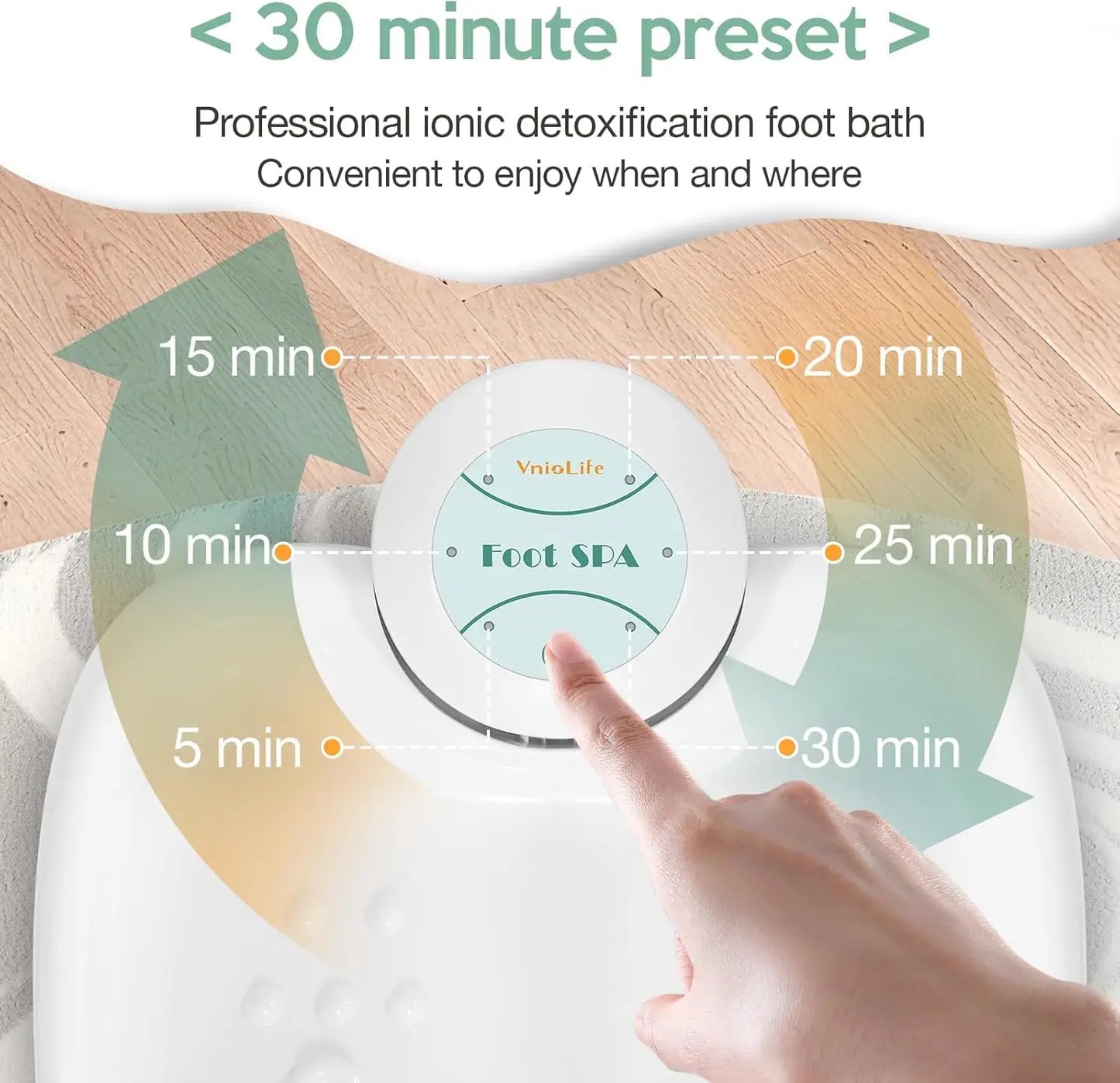 Portable Ionic Foot Detox Machine With Bag And Liners