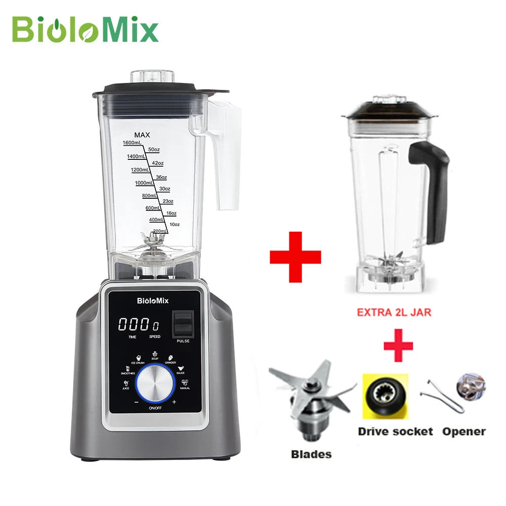Biolomix Digital BPA Free Automatic Program Professional Blender Mixer Juicer