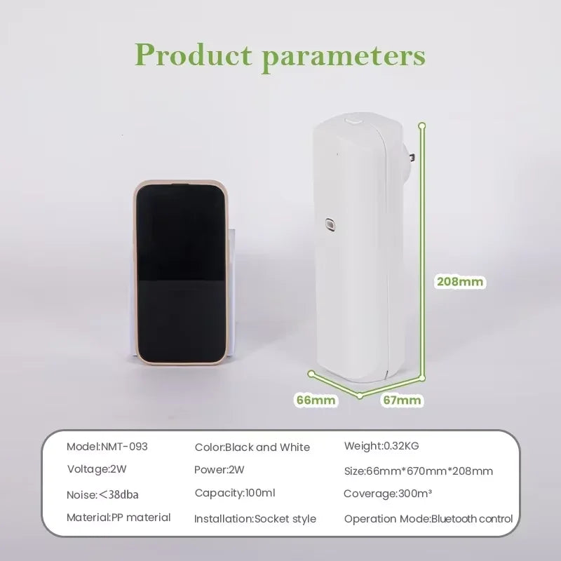 NAMSTE Socket Model Home Fragrance Diffuser 100ml Bluetooth App