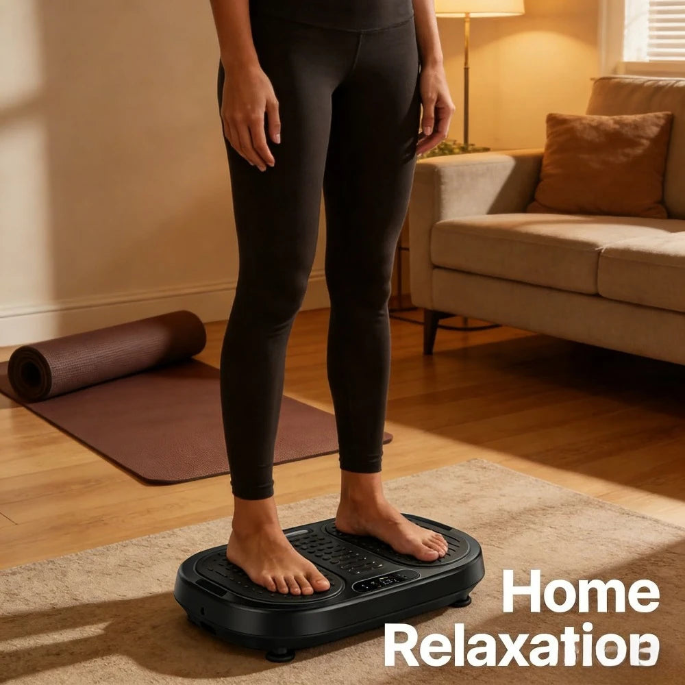 Full Body Vibration Plate Machine With Remote Resistance Bands