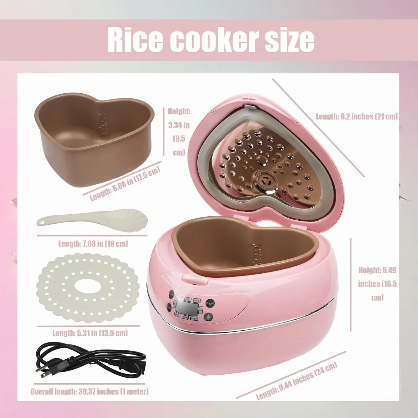 Iosn Rice Cooker With Delay Timer Auto Thermostat Keeps Warm