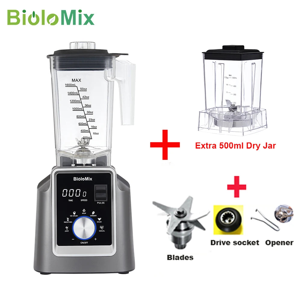 Biolomix Digital BPA Free Automatic Program Professional Blender Mixer Juicer