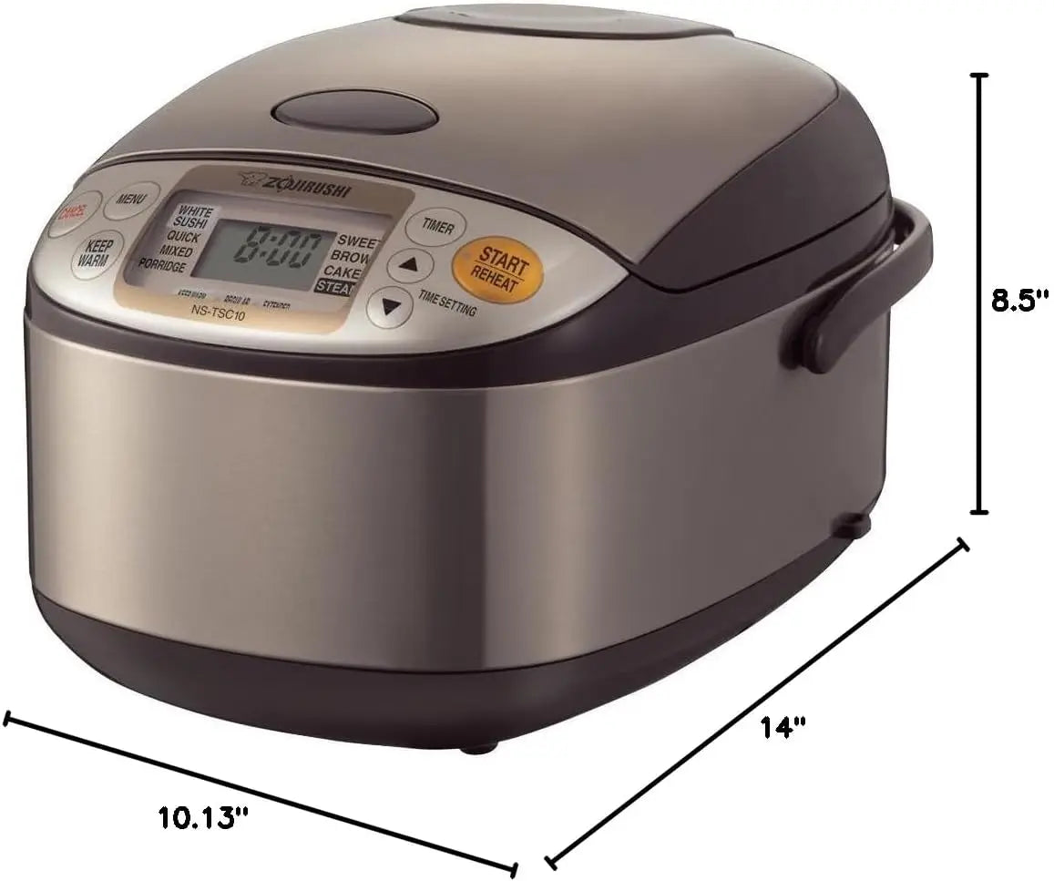 Micom Rice Cooker With Steamer Auto Keep Warm Stainless Steel
