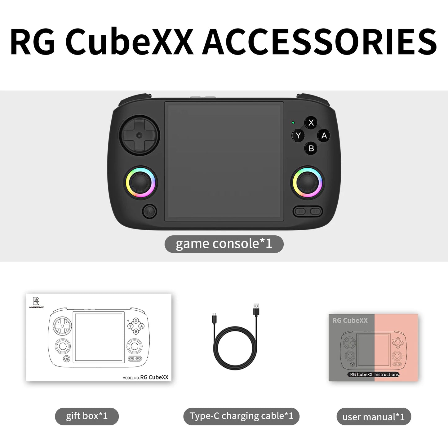 Anbernic RG CubeXX RG40XX H RG35XX H Retro Handheld Console