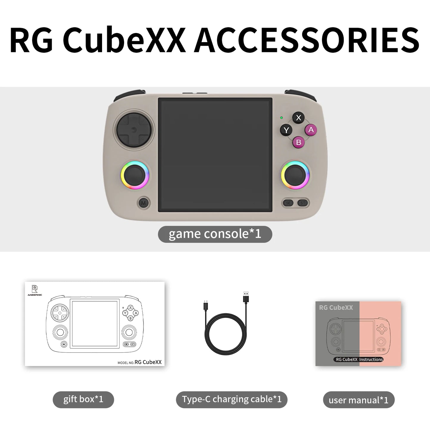 Anbernic RG CubeXX RG40XX H RG35XX H Retro Handheld Console