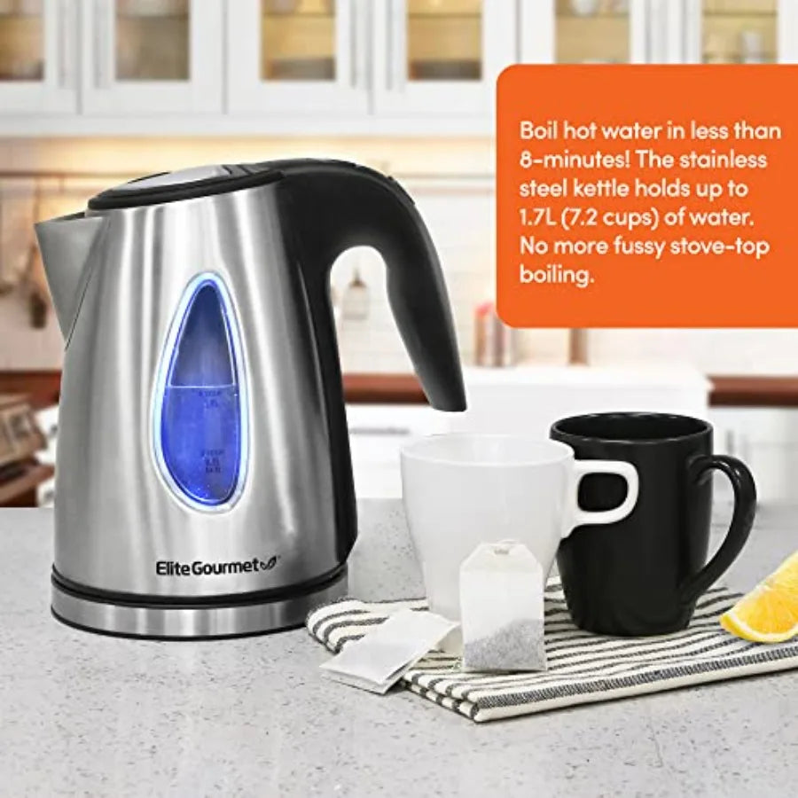 Yao Hui Huang Stainless Steel Electric Kettle Cordless 360 Base