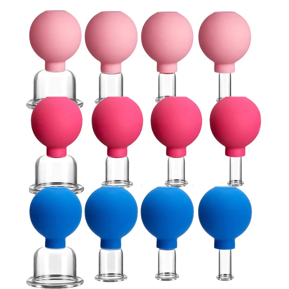 MOKARLE Rubber Cupping Face Massager Eye Vacuum Cups Anti Wrinkle Tool