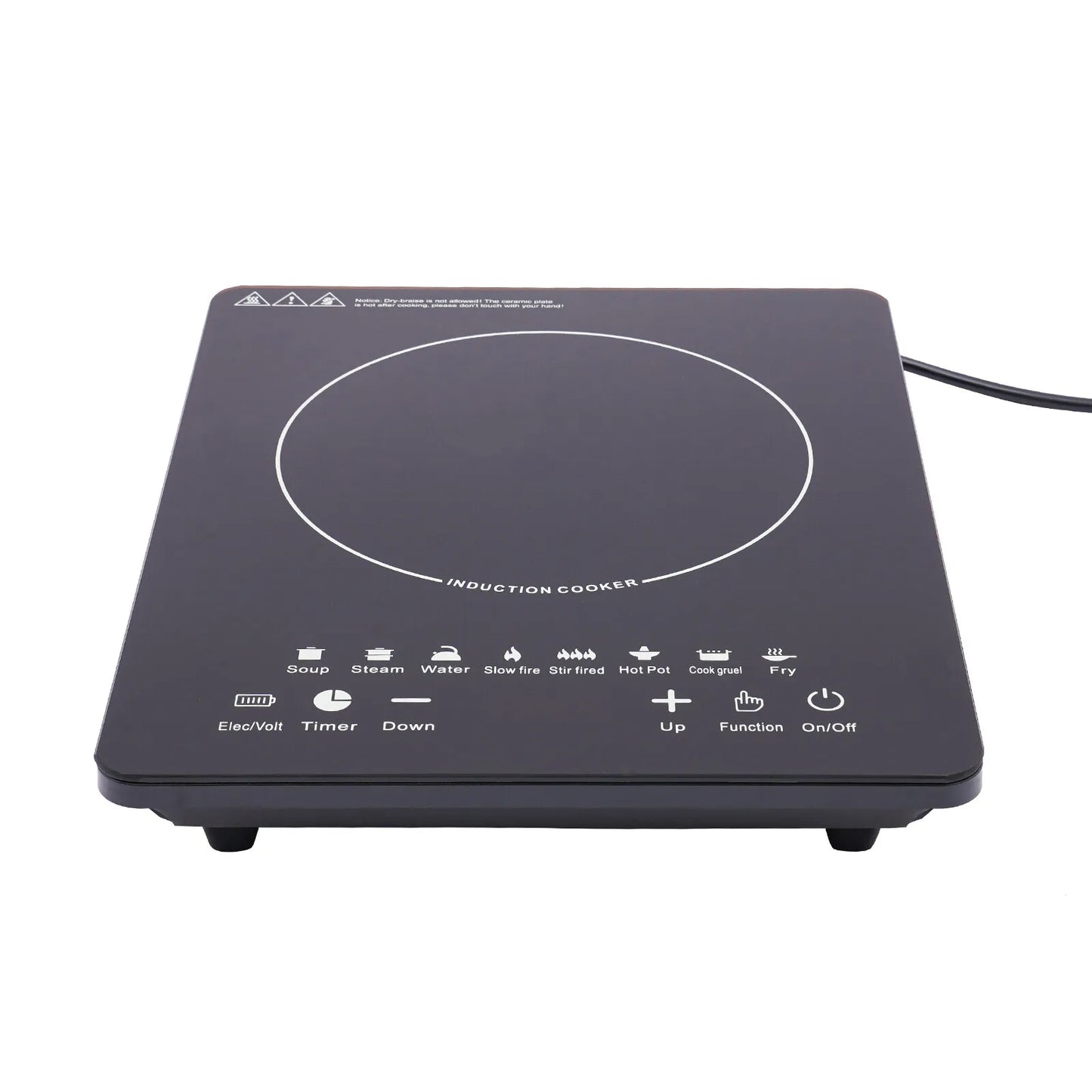 Induction Cooktop 110V 750W With 8 Power Levels And Timer