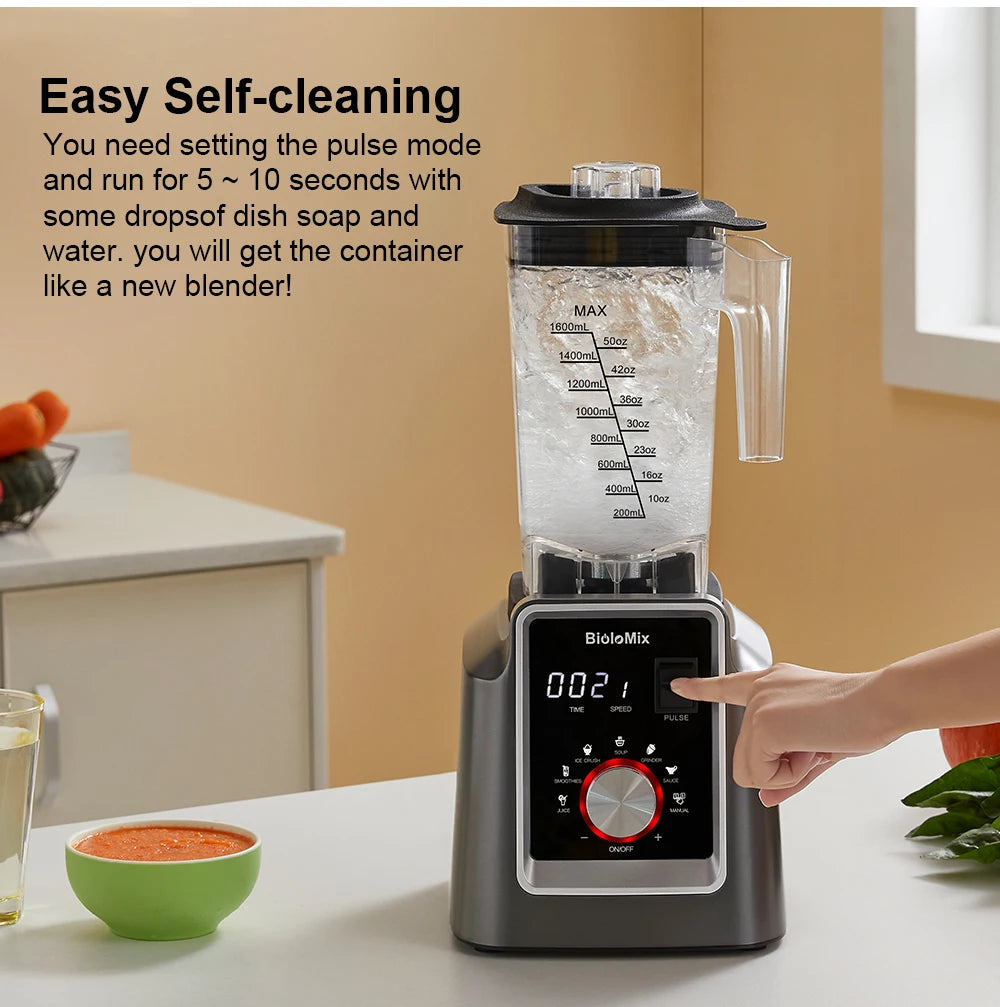 Biolomix Digital BPA Free Automatic Program Professional Blender Mixer Juicer