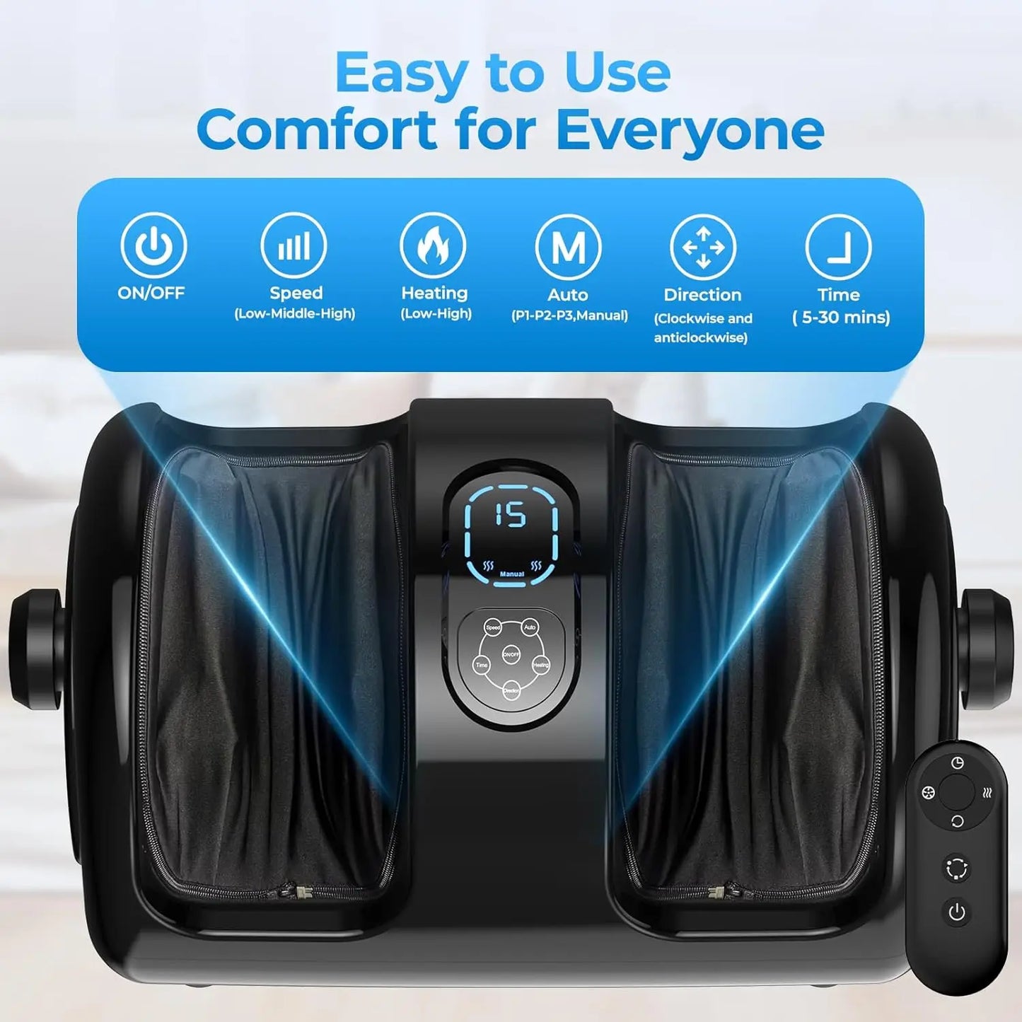 Shiatsu Foot Massager Calf Massage Machine With Airbag Heated Infrared