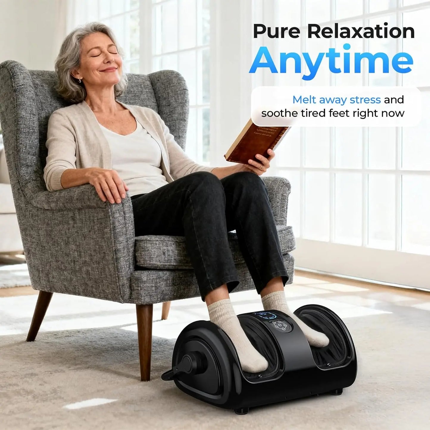 Shiatsu Foot Massager Calf Massage Machine With Airbag Heated Infrared