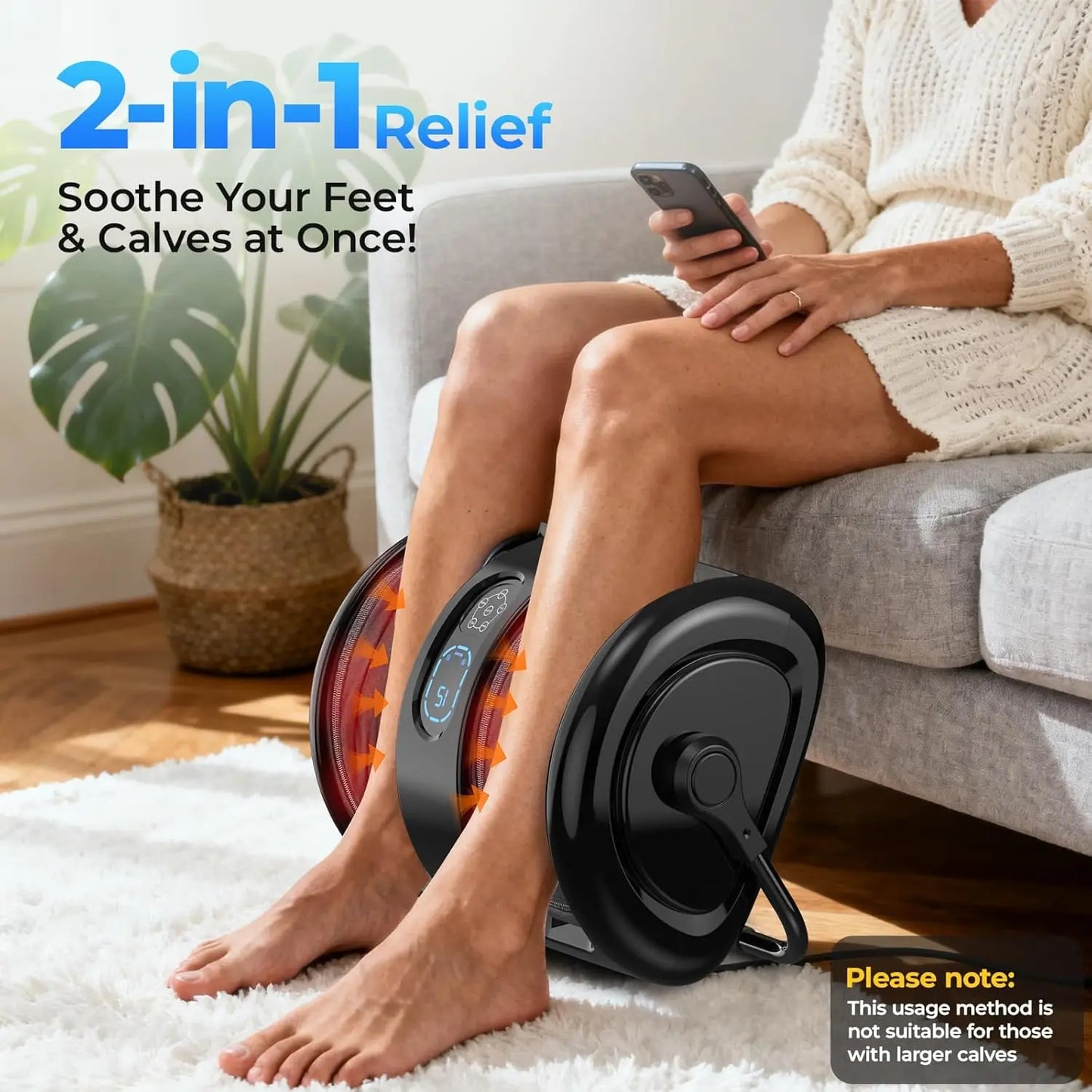 Shiatsu Foot Massager Calf Massage Machine With Airbag Heated Infrared