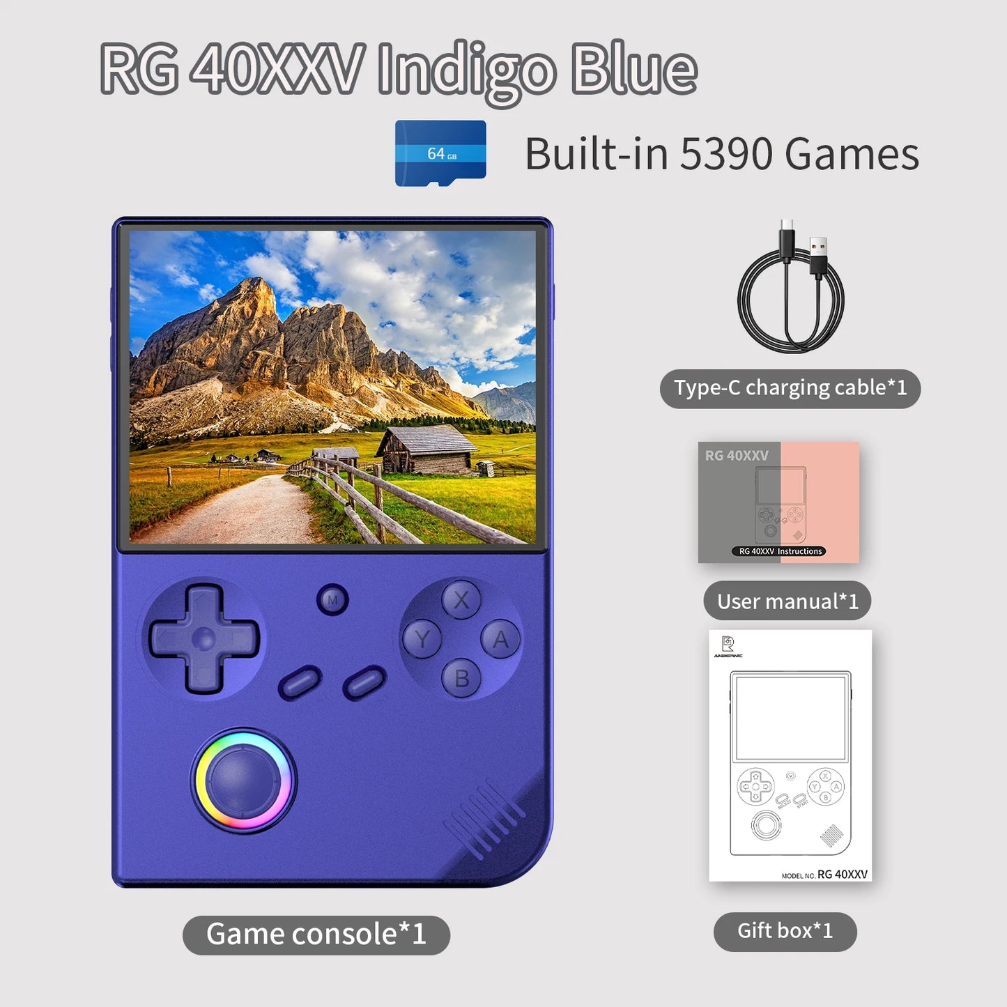 Anbernic RG40XXV RG35XX Plus Retro Handheld Console With WiFi HDMI