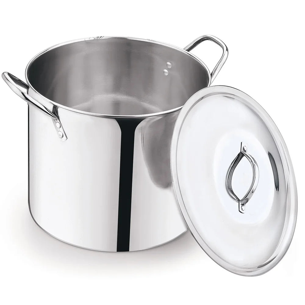 Stainless Steel Stock Pot Heavy Duty With Stay Cool Handles