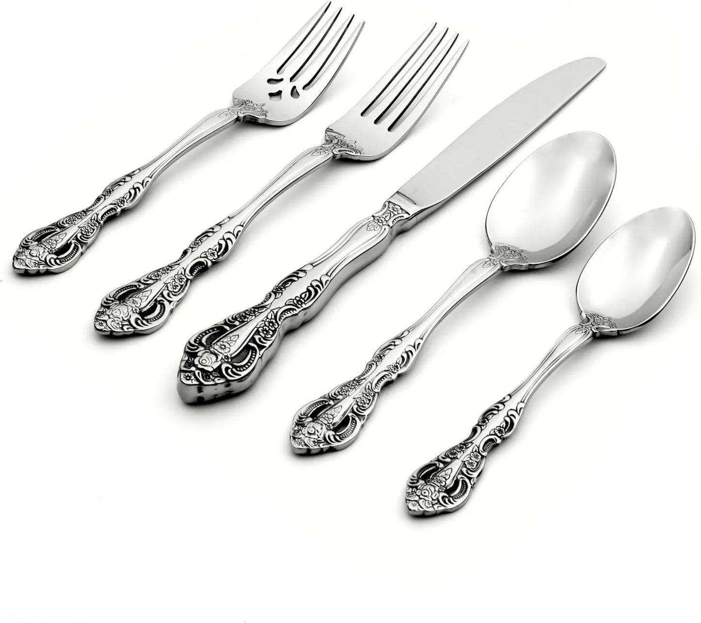 Michelangelo 20 Piece Flatware Set Service for 4 Elegant Baroque