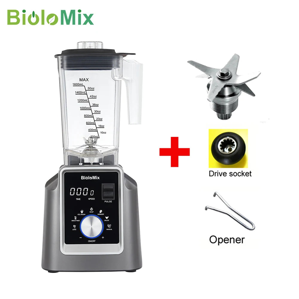 Biolomix Digital BPA Free Automatic Program Professional Blender Mixer Juicer