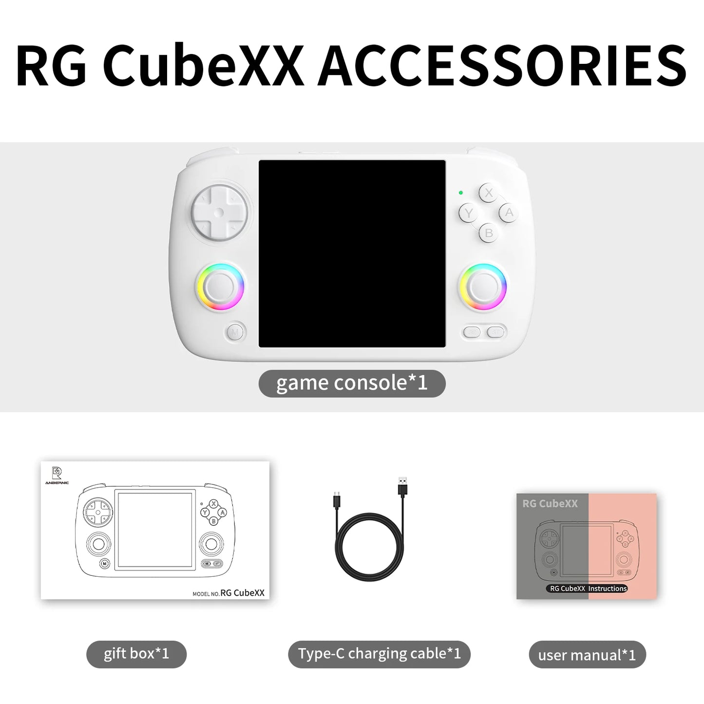 Anbernic RG CubeXX RG40XX H RG35XX H Retro Handheld Console