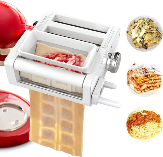 3-In-1 Pasta And Ravioli Attachment For KitchenAid Mixers
