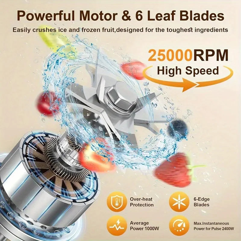 AMERZIS 120V Mixing Cooking Juicer Smoothie Machine EU US Plug