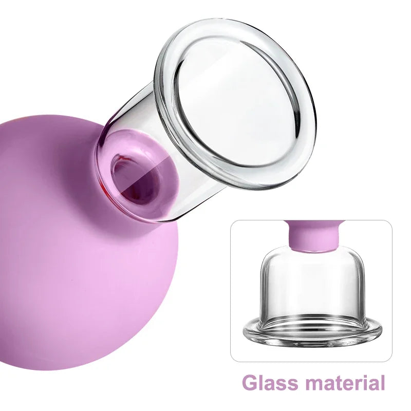 MOKARLE Rubber Cupping Face Massager Eye Vacuum Cups Anti Wrinkle Tool