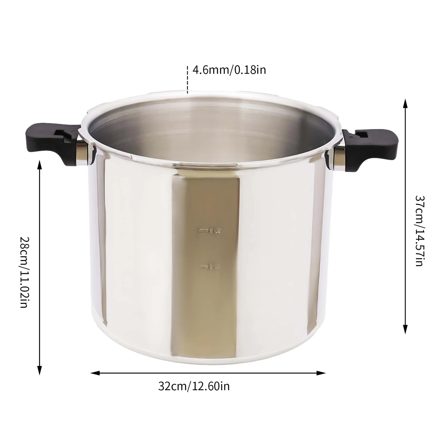 High Pressure Explosion Proof Aluminum Pressure Cooker 90Kpa