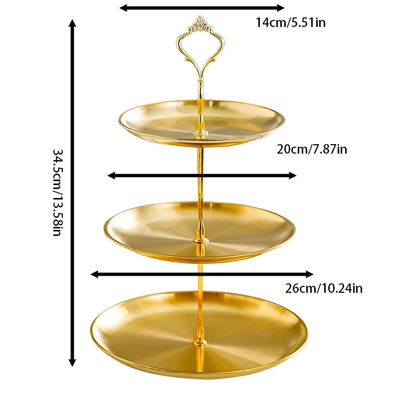 Three Tier Cake Stand Dessert Display Tower For Party Serving
