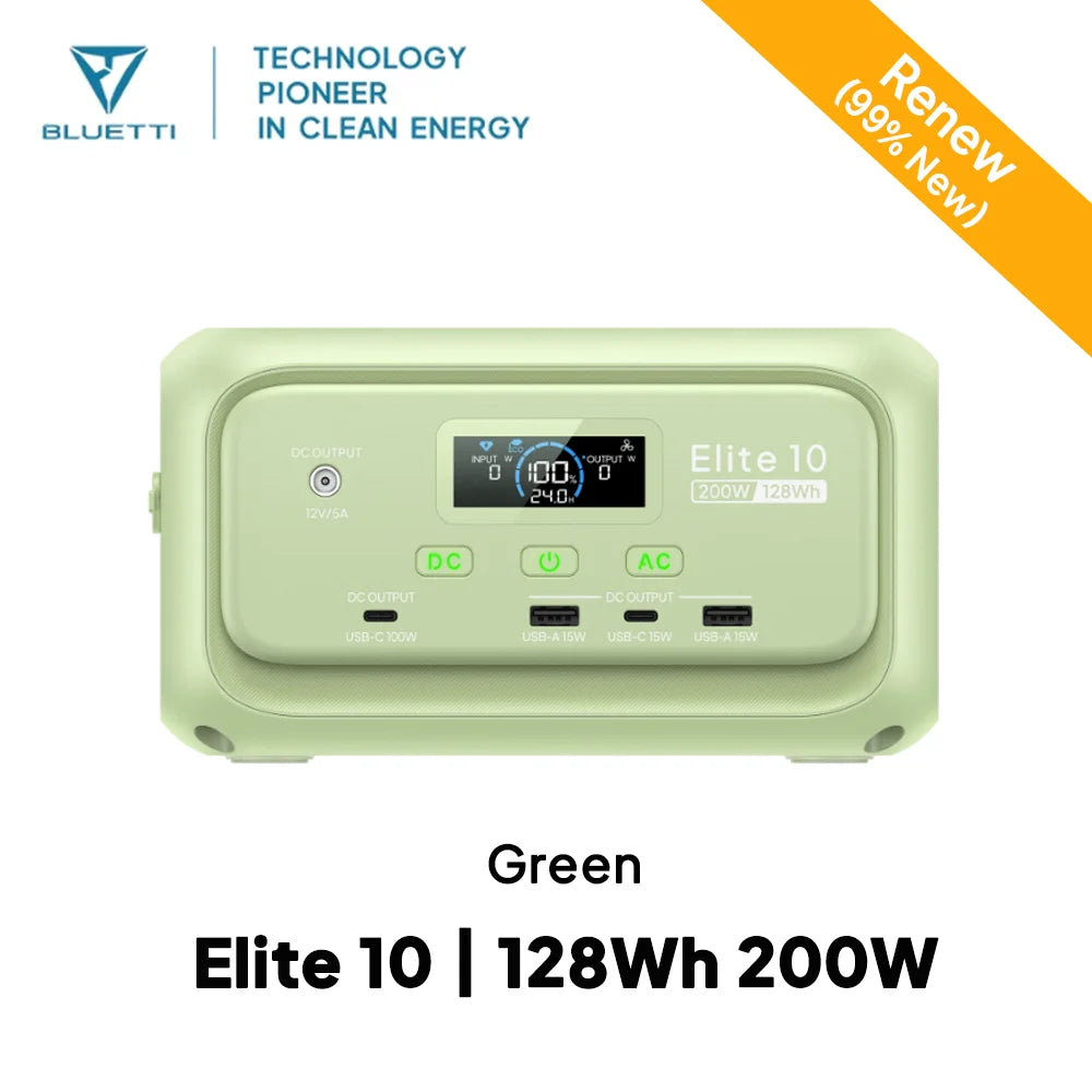 Bluetti Elite 10 128Wh LiFePO4 Mini Power Station