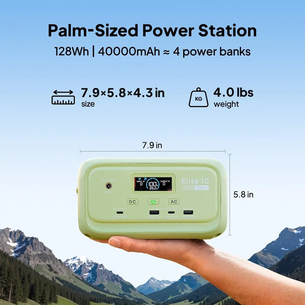 Bluetti Elite 10 128Wh LiFePO4 Mini Power Station