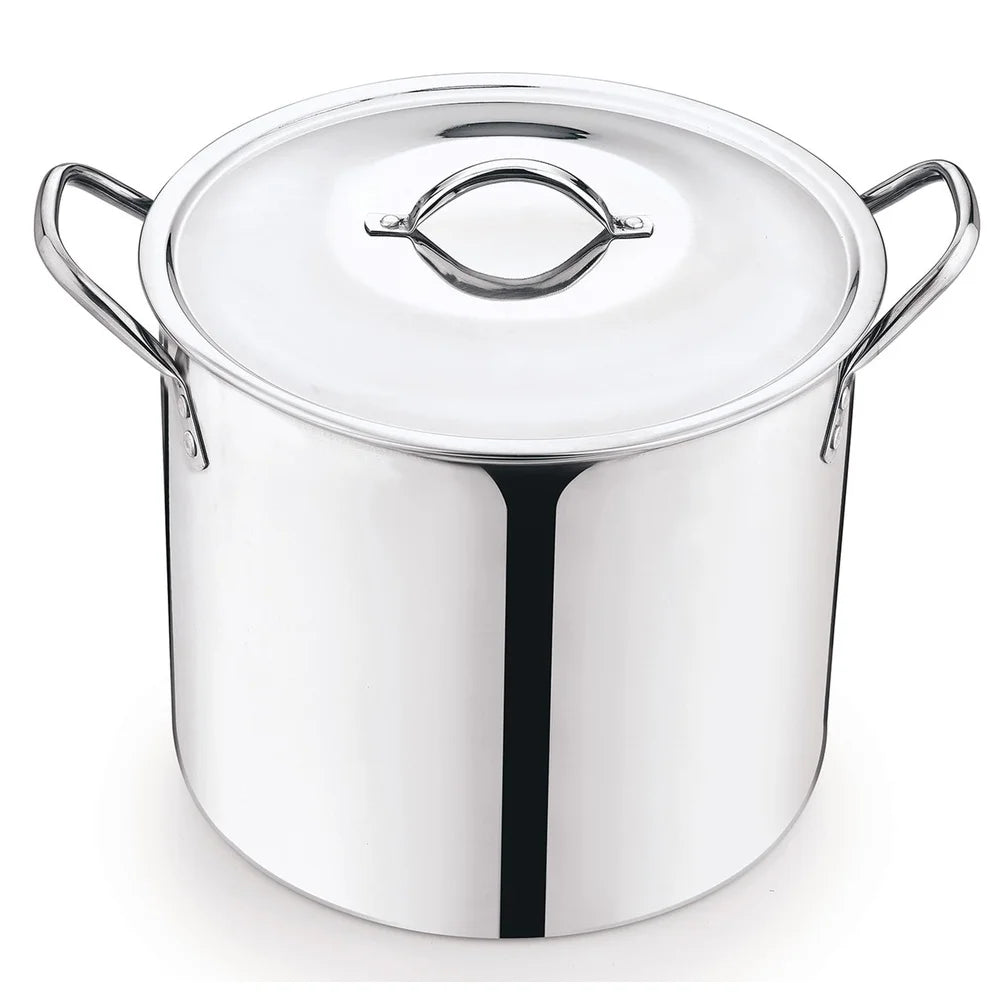 Stainless Steel Stock Pot Heavy Duty With Stay Cool Handles