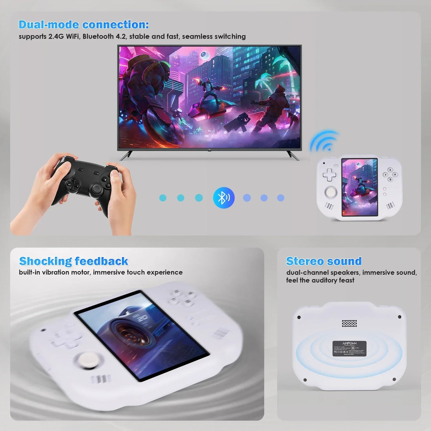 Ampown Zero 40 Handheld Game Console Android WiFi Portable