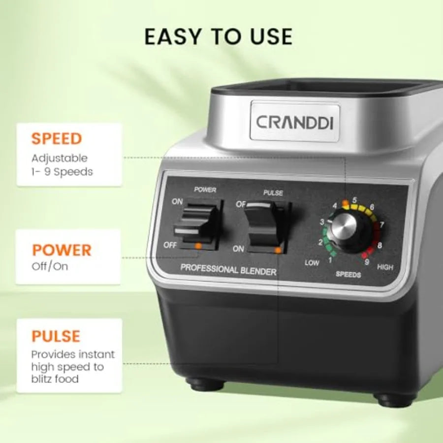 MDNG 1500W Blender With 9 Speed Control And Ice Crushing