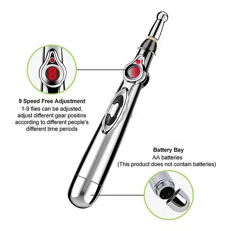 eelhoe Electric Acupuncture Massage Pen For Pain Relief And Laser Therapy