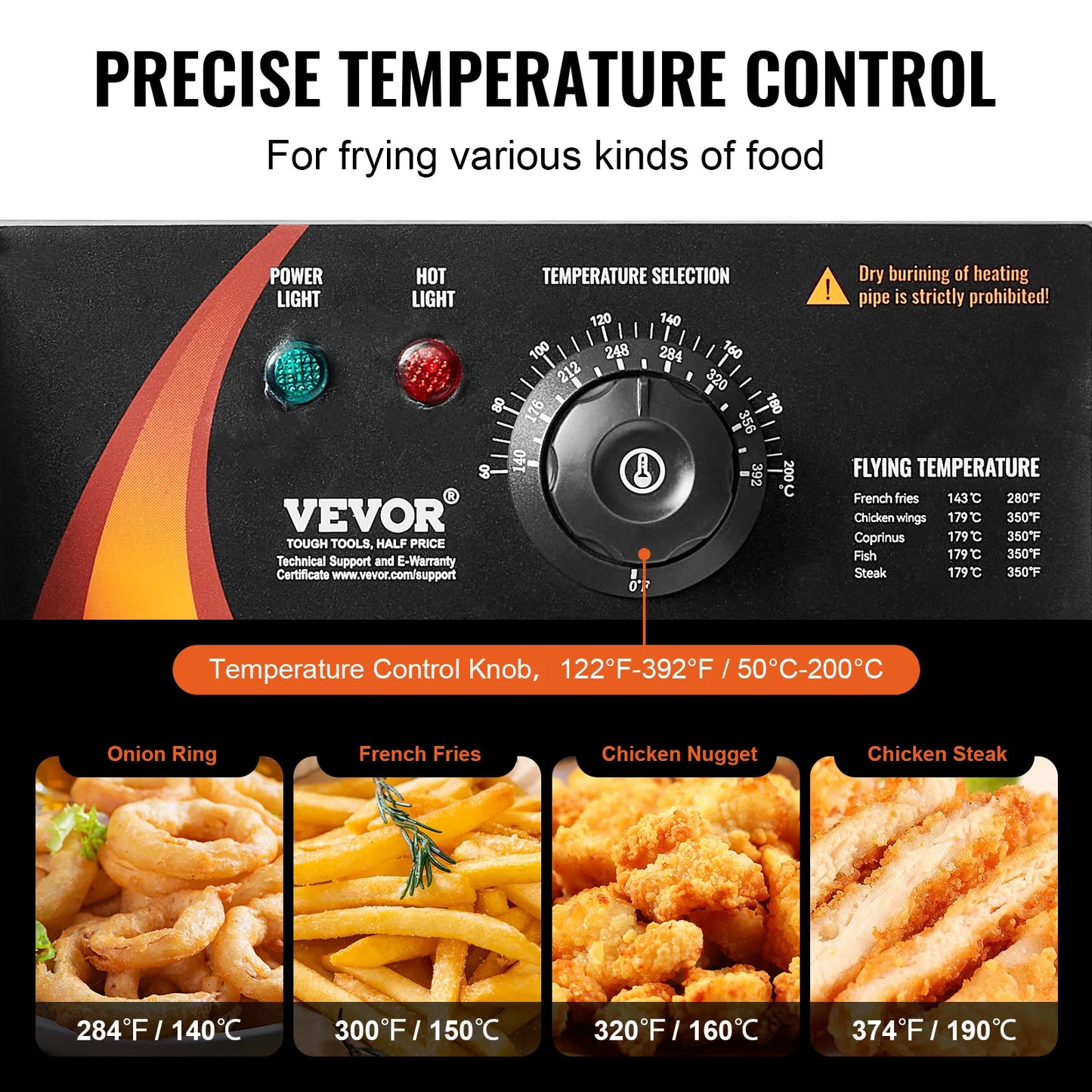 SucceBuy Electric Commercial Countertop Deep Fryer With Dual Removable Tanks