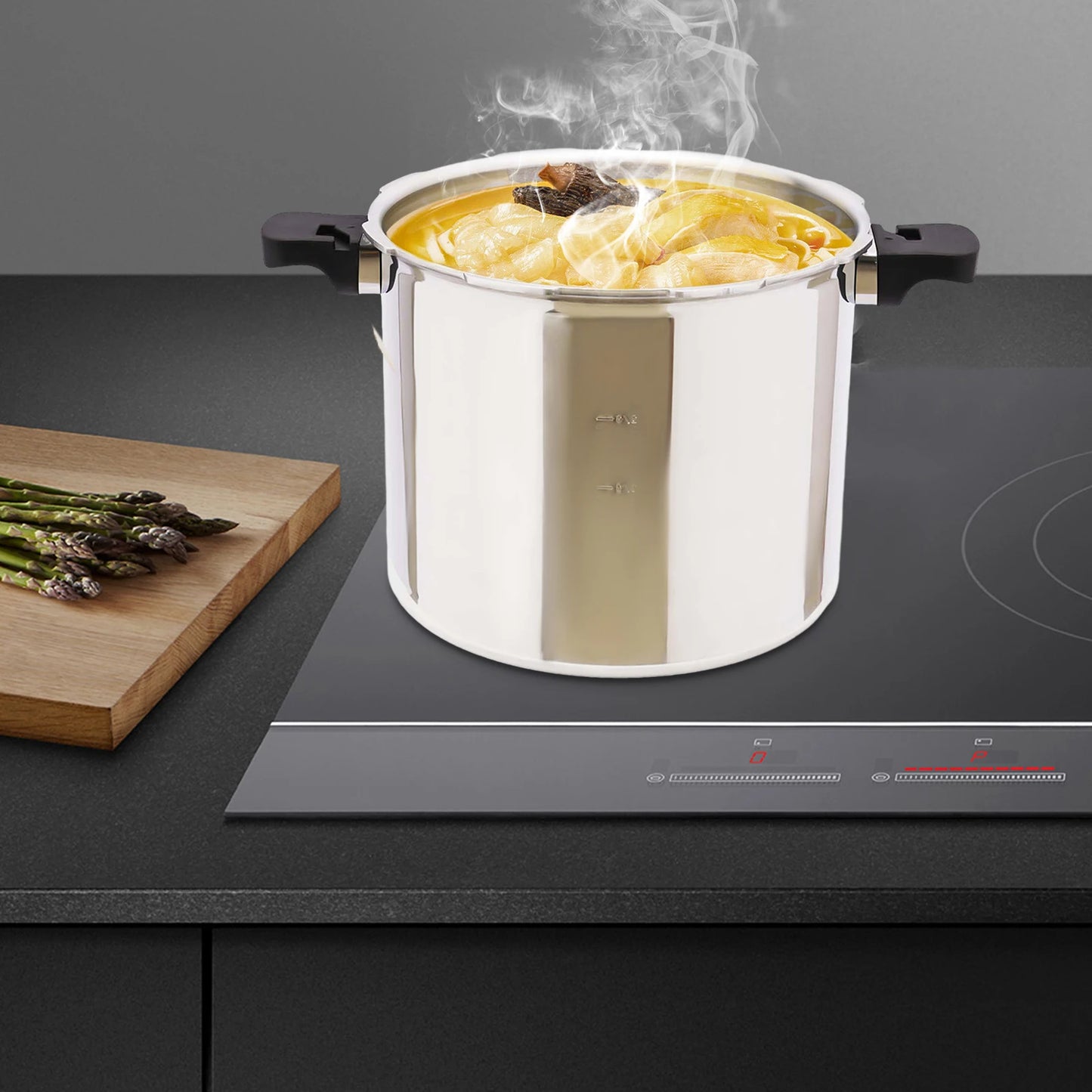 High Pressure Explosion Proof Aluminum Pressure Cooker 90Kpa