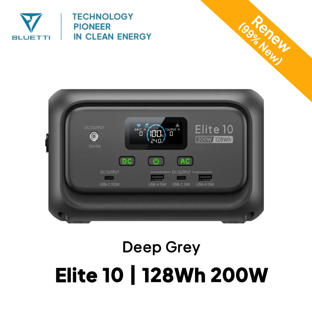 Bluetti Elite 10 128Wh LiFePO4 Mini Power Station