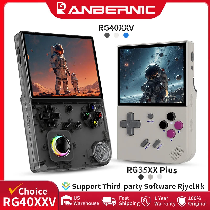 Anbernic RG40XXV RG35XX Plus Retro Handheld Console With WiFi HDMI
