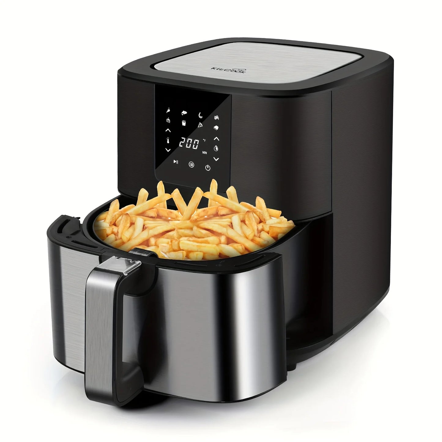 KitCook Air Fryer 1500W Digital Touch Screen With 8 Presets