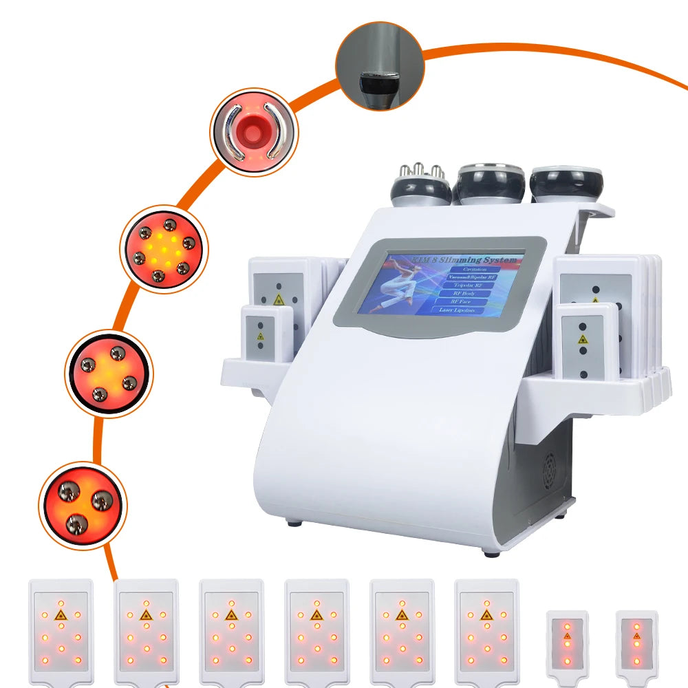 MISSHEARTH 6 In 1 40K Ultrasonic Cavitation Machine Body Slimming