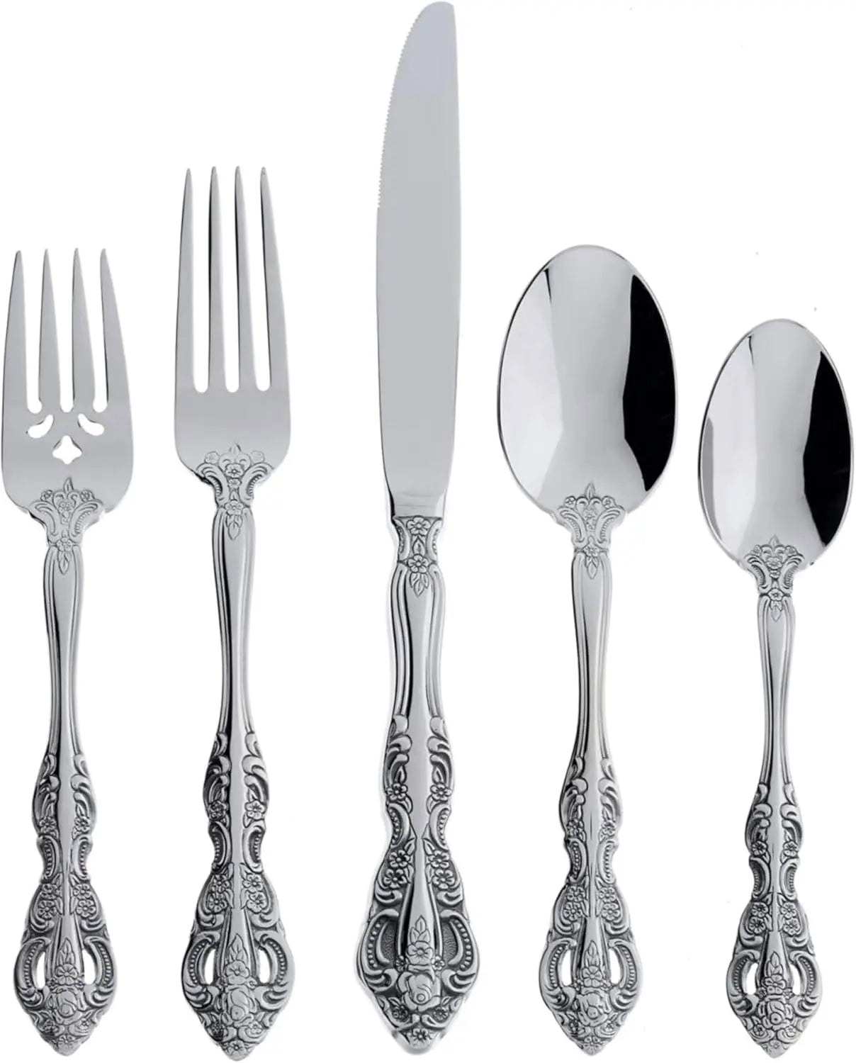 Michelangelo 20 Piece Flatware Set Service for 4 Elegant Baroque