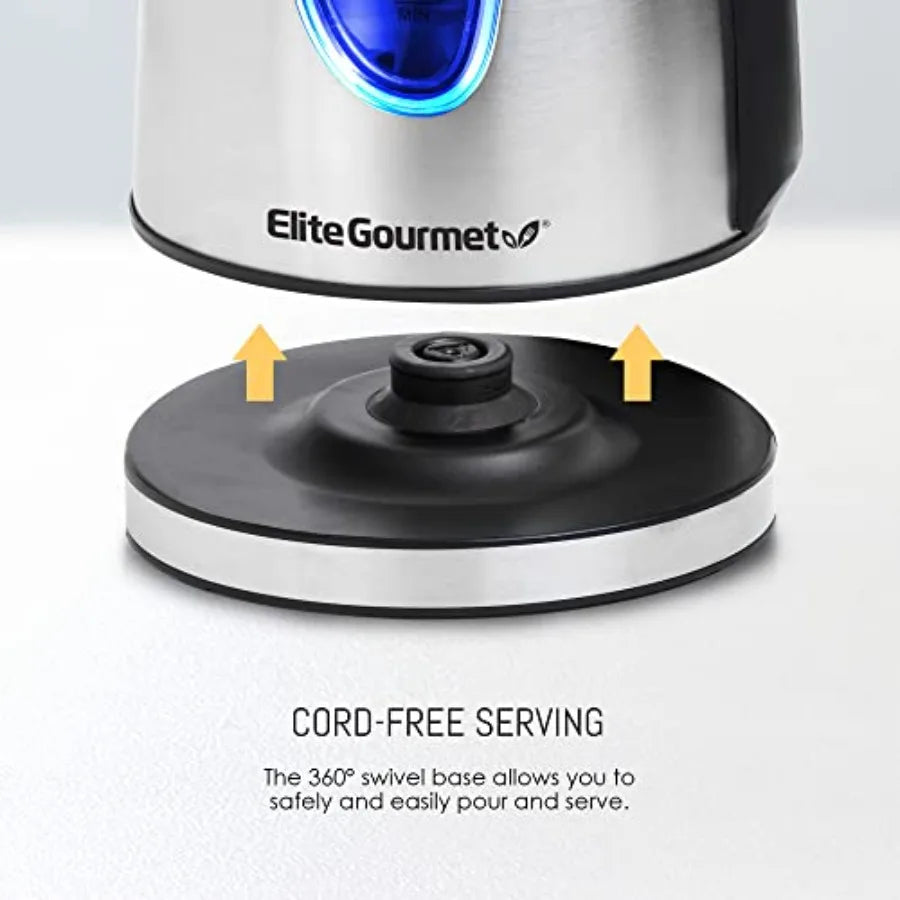 Yao Hui Huang Stainless Steel Electric Kettle Cordless 360 Base