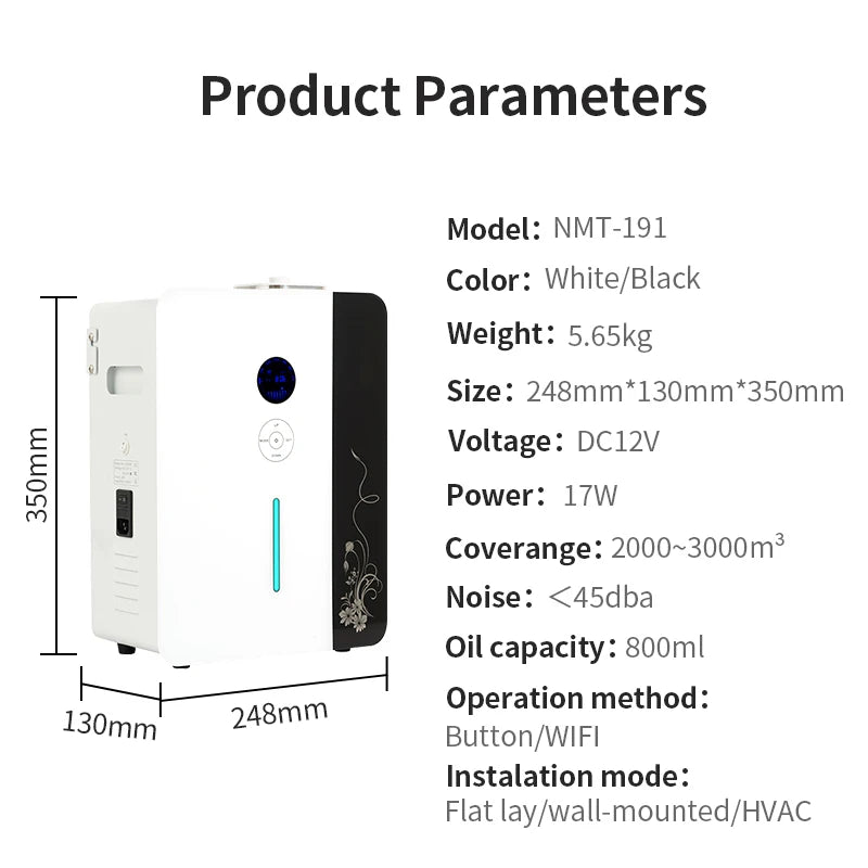 Namste 3000m³ Air Purifier Aroma Diffuser With WiFi