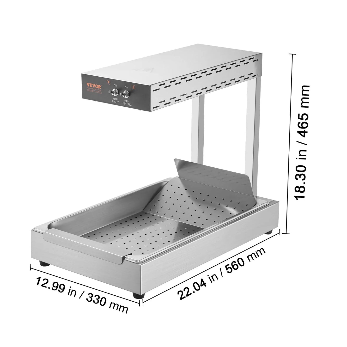 Succebuy French Fry Warmer Commercial Food Heating Countertop