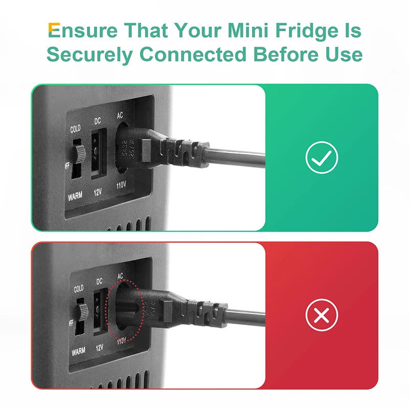 Crownful Mini Fridge 110V 220V AC DC Beauty Skincare Refrigerator