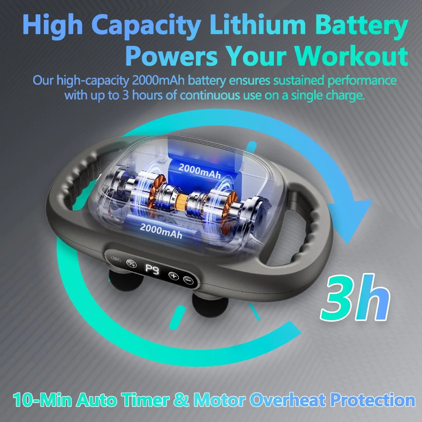 12 Head Deep Tissue Massage Gun For Back Shoulders Legs